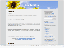Tablet Screenshot of lexikaliker.de